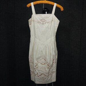 1950's Blush Lace Sleeveless Wiggle Dress